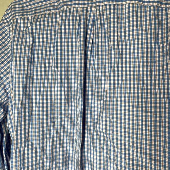 Vineyard Vines blue and white and orange‎ button down long sleeve shirt,  large - Picture 12 of 13